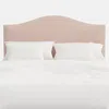 The Company Store Saddle Velvet Headboard In Pink