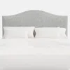 The Company Store Saddle Zuma Headboard In Gray