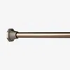 The Company Store Santa Maria Decorative Metal Adjustable Shower Rod In Brown