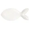 The Company Store Santorini Large Figural Fish Platter In White