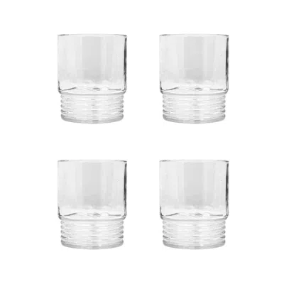 The Company Store Santorini Tumblers, Set Of 4 In White