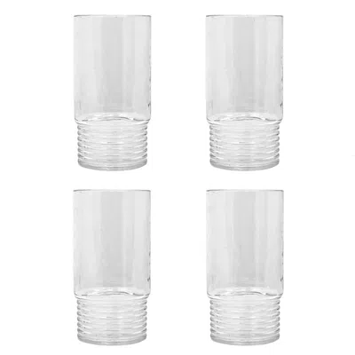 The Company Store Santorini Tumblers, Set Of 4 In Blue