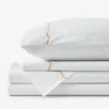The Company Store Scallop Classic Cool Cotton Percale Bed Sheet Set