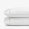 The Company Store Scallop Classic Cool Cotton Percale Pillowcase Set