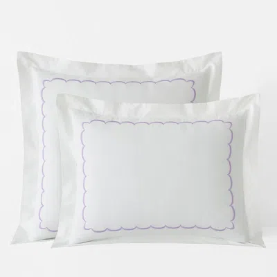 The Company Store Scallop Classic Cool Cotton Percale Sham