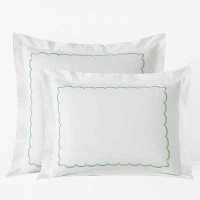 The Company Store Scallop Classic Cool Cotton Percale Sham