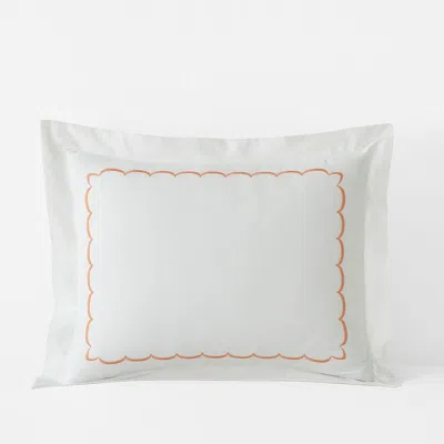 The Company Store Scallop Classic Cool Cotton Percale Sham