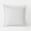 The Company Store Scallop Classic Cool Cotton Percale Sham In White