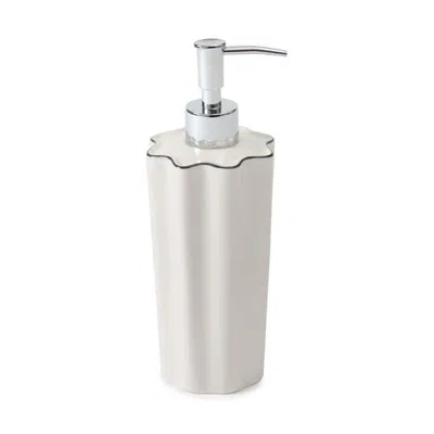 The Company Store Scallop Soap Dispenser In White