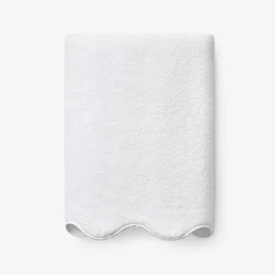 The Company Store Scalloped Edge Bath Towel In White