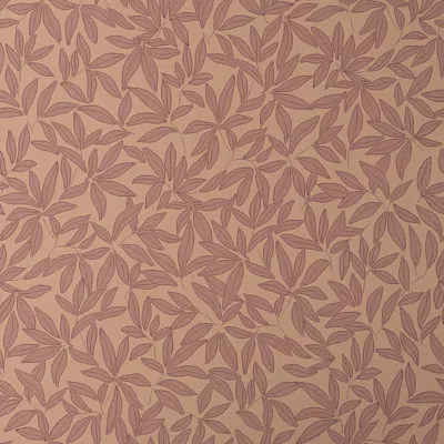 The Company Store Scattered Leaf Wallpaper In Brown