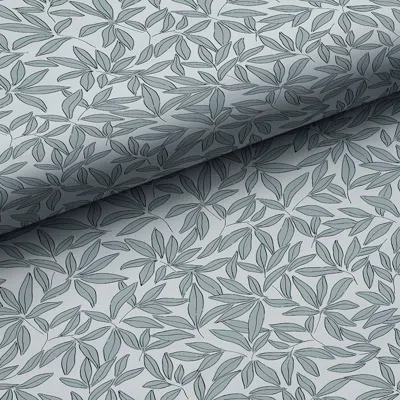 The Company Store Scattered Leaf Wallpaper In Gray