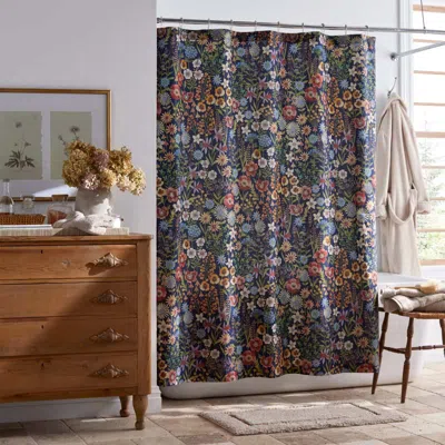 The Company Store Secret Meadow Classic Cool Cotton Percale Shower Curtain In Multi