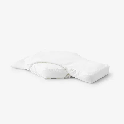The Company Store Shoulder Back Sleeper Posture Pillow Cover In White