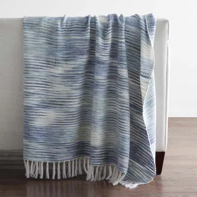 The Company Store Shrida Throw Blanket In Blue