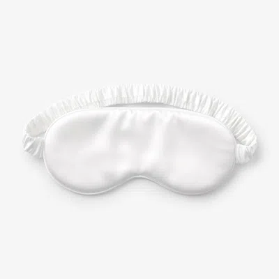 The Company Store Silk Eye Mask In White