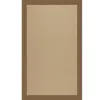 The Company Store Sisal Sunbrella Bordered Rug In Brown