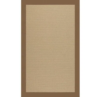 The Company Store Sisal Sunbrella Bordered Rug In Brown