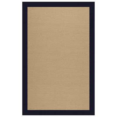 The Company Store Sisal Sunbrella Bordered Rug In Navy