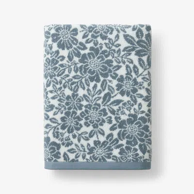 The Company Store Sloane Bath Towel In Blue