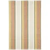 The Company Store Sloane Stripe Handwovencotton Rug In Green
