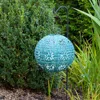The Company Store Soji™ Stella Boho Solar Outdoor Lantern In Green/teal/turquoise Blue