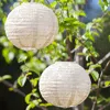 The Company Store Soji™ Stella Globe Solar Outdoor Lantern, Geometric, Pattern Print, 8" In Beige/ivory