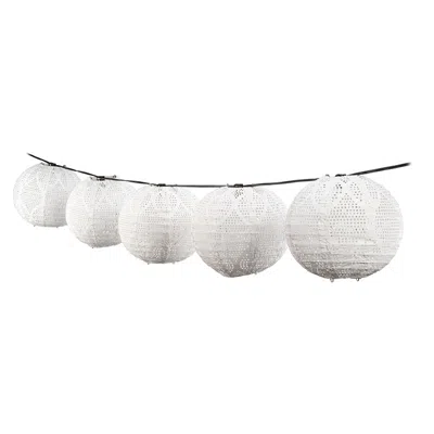 The Company Store Soji™ Stella String Light Shades, Set Of 5, 8" In White