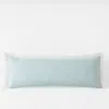 The Company Store Solid Border Classic Cool Cotton Percale Sham In Multi