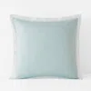 The Company Store Solid Border Classic Cool Cotton Percale Sham In Multi