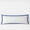 The Company Store Solid Border Classic Cool Cotton Percale Sham In Multi