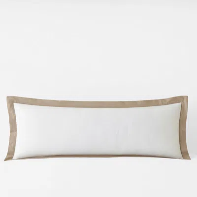 The Company Store Solid Border Classic Cool Cotton Percale Sham In Multi