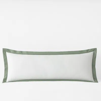 The Company Store Solid Border Classic Cool Cotton Percale Sham In Multi