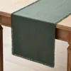 The Company Store Solid Fringe Table Runner