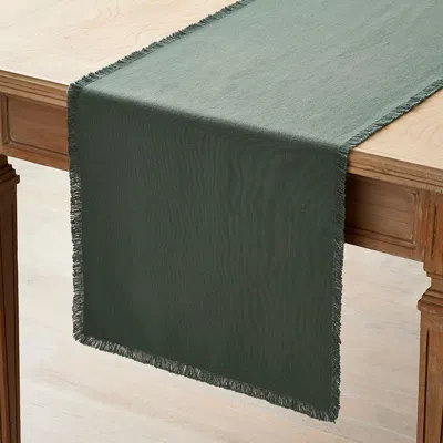 The Company Store Solid Fringe Table Runner