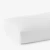 The Company Store Solid Garment Washed Cotton Percale Fitted Bed Sheet In White