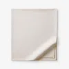 The Company Store Solid Garment Washed Cotton Percale Flat Bed Sheet In White