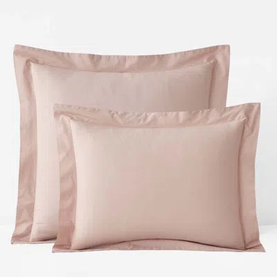 The Company Store Solid Garment Washed Cotton Percale Sham In Pink