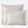 The Company Store Solid Garment Washed Cotton Percale Sham In White