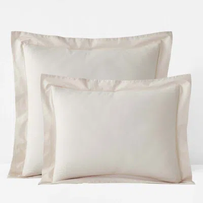 The Company Store Solid Garment Washed Cotton Percale Sham In White