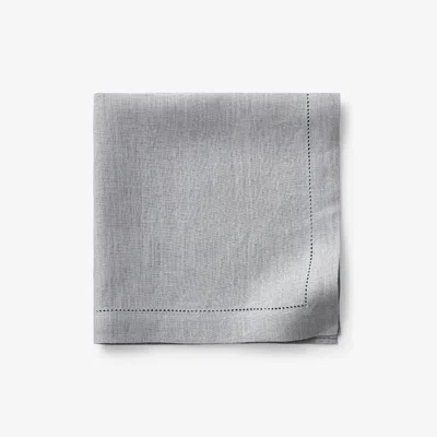 The Company Store Solid Linen Napkin, Set Of 4 In Pearl Gray