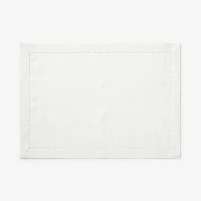 The Company Store Solid Linen Placemat, Set Of 4 In Off White