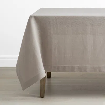 The Company Store Solid Linen Tablecloth In Beige