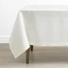 The Company Store Solid Linen Tablecloth In Off White