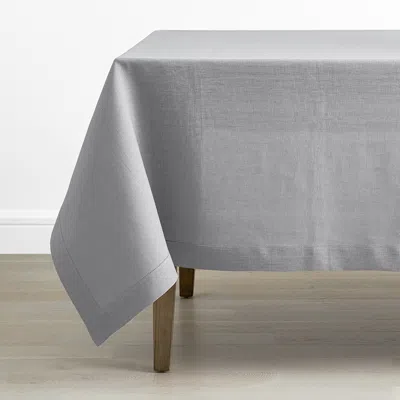 The Company Store Solid Linen Tablecloth In Pearl Gray