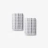 The Company Store Spectrum Washcloths, Geometric, Pattern Print, Set Of 2 In Gray
