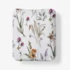 The Company Store Stem Florals Premium Smooth Wrinkle-free Sateen Fitted Bed Sheet In Multi