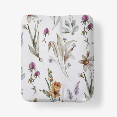 The Company Store Stem Florals Premium Smooth Wrinkle-free Sateen Fitted Bed Sheet In Multi