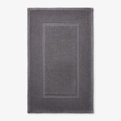 The Company Store Sterling Cotton Bath Mat In Dark Gray