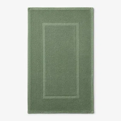 The Company Store Sterling Cotton Bath Mat In Loden Green